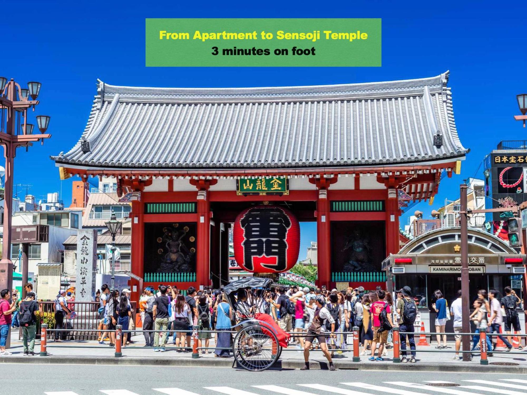 浅草スカイツリービューテラス 浅草寺3分 浅草駅6分 2-10人 成田&羽田空港直通 Daire Tokyo Dış mekan fotoğraf